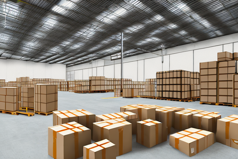 A warehouse filled with boxes