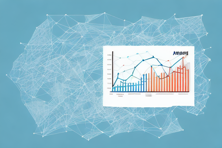 A rising graph superimposed on an amazon package