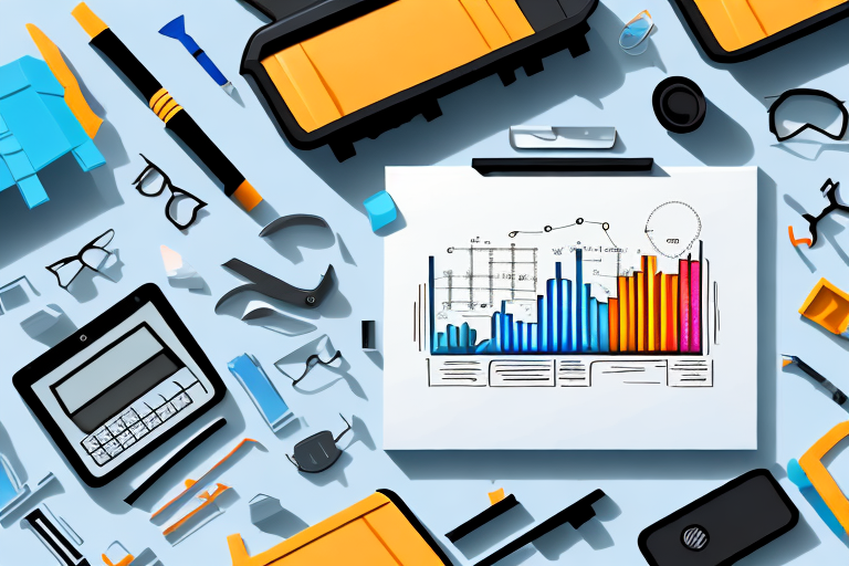 A toolbox filled with various digital tools (like a magnifying glass