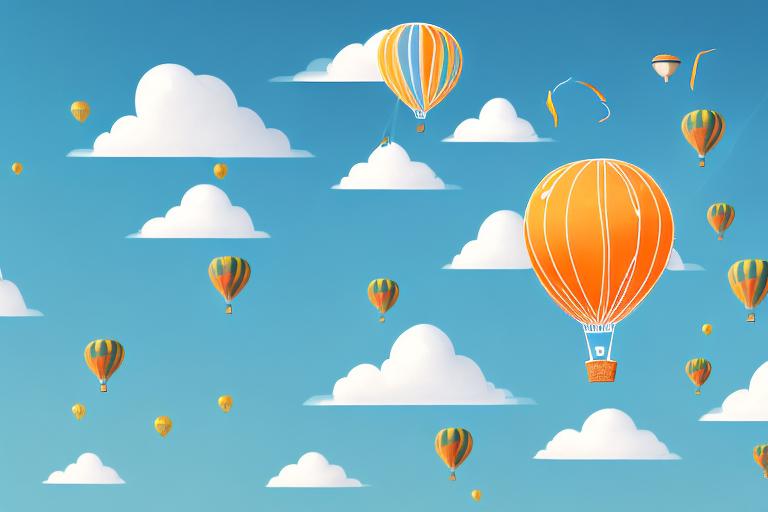 A hot air balloon