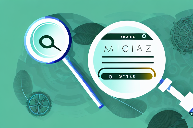 A magnifying glass hovering over a stylized amazon rainforest that transitions into a series of seo-related icons such as a search bar