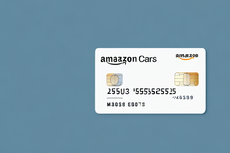 A credit card hovering over an amazon fba package