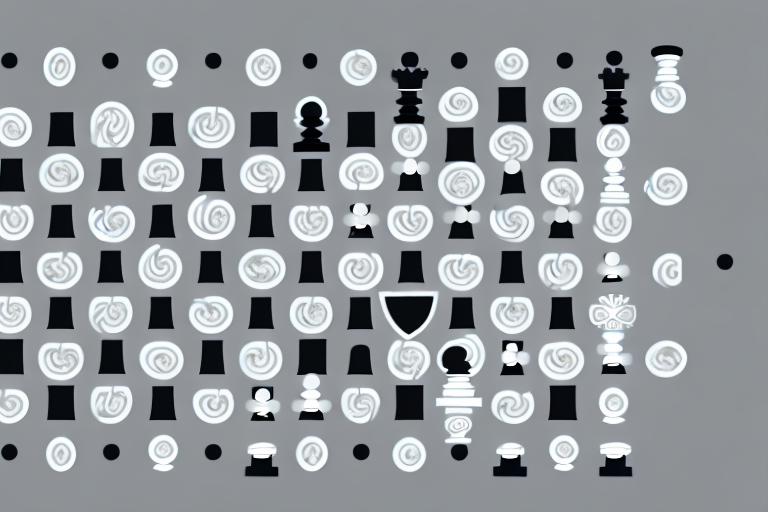 A chessboard with chess pieces representing different seo elements