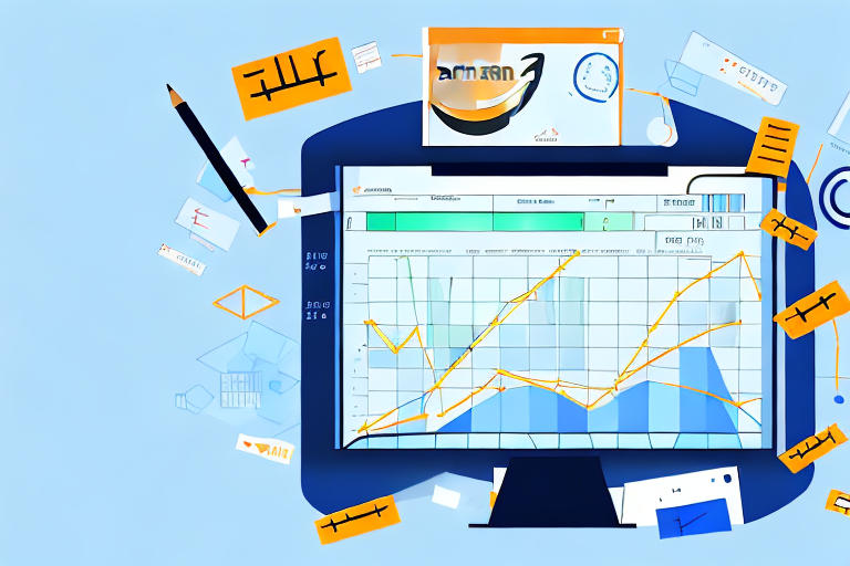 A computer screen displaying charts