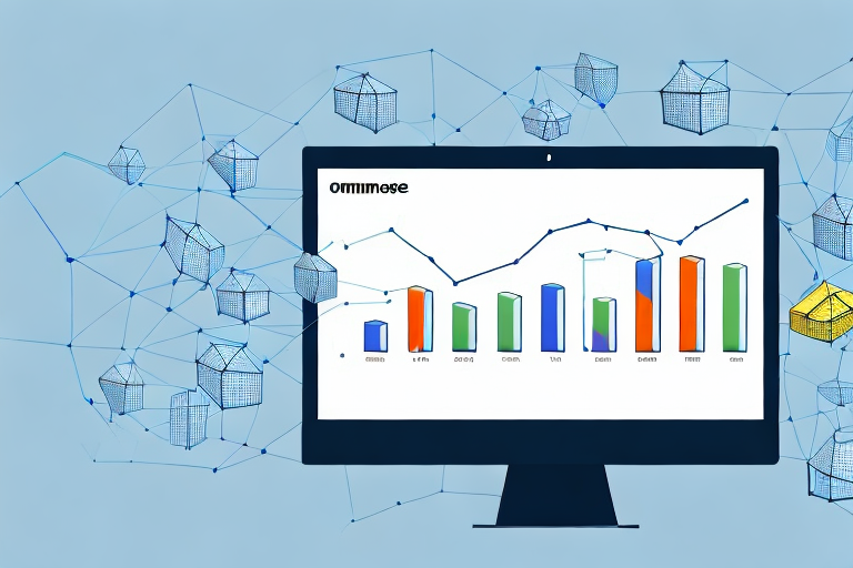 A computer screen displaying charts and graphs related to e-commerce success