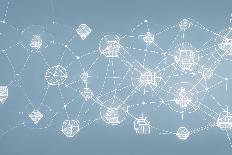 A complex network of interconnected nodes