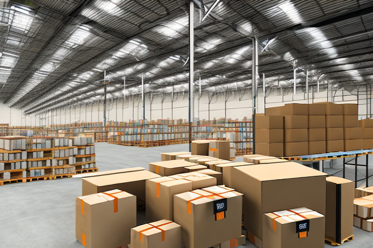 A warehouse filled with boxes