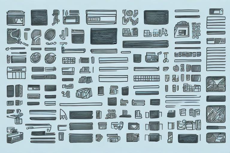 A well-organized store layout with clearly marked sections