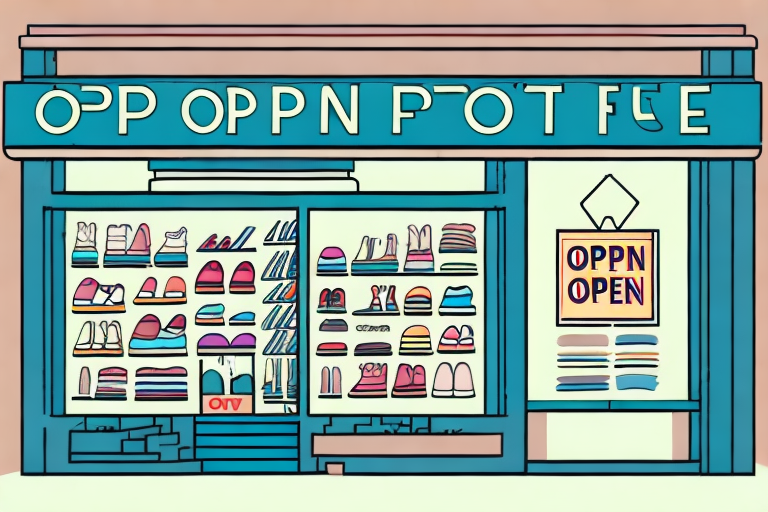 A vibrant storefront with a 'open' sign hanging on the door