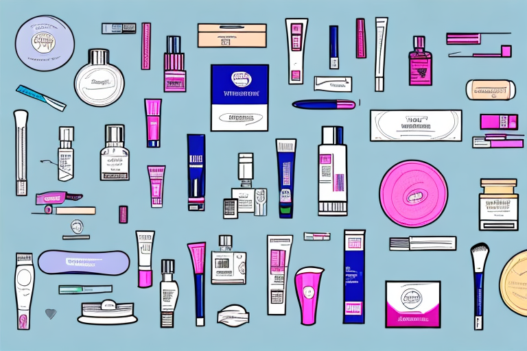 A variety of private label products such as cosmetics