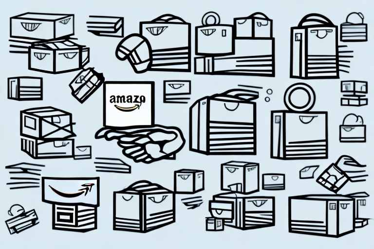 A factory line with various generic products being packaged