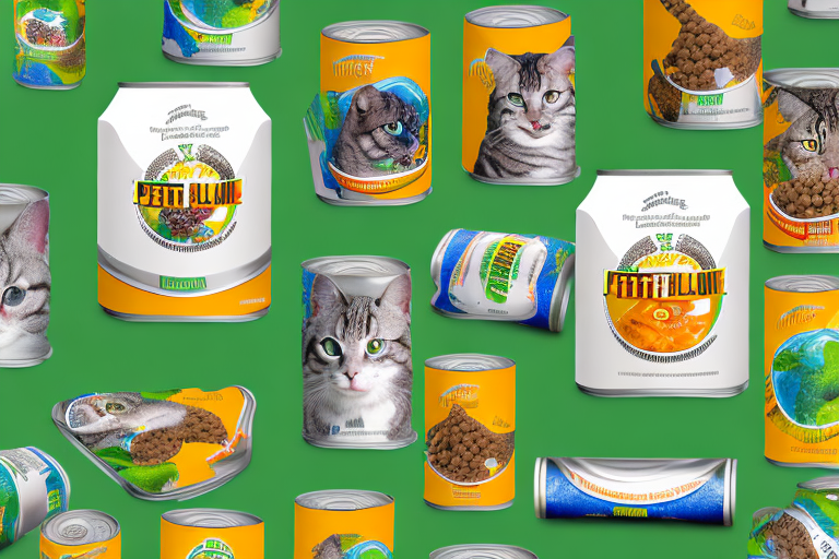 A variety of pet food products