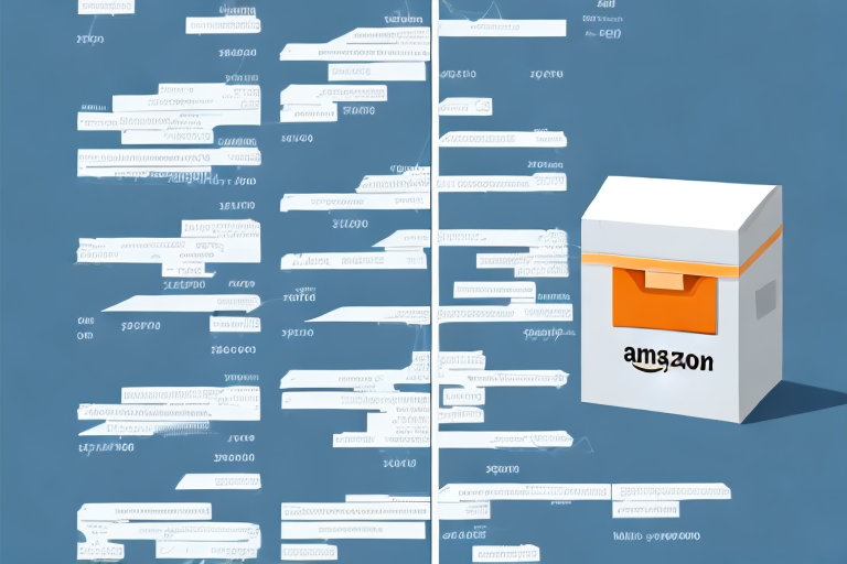 A detailed and dynamic infographic showing the process of amazon fba sales estimation