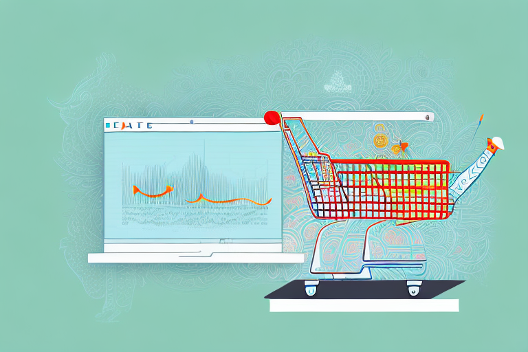 A symbolic representation of a sales chart with upward trends