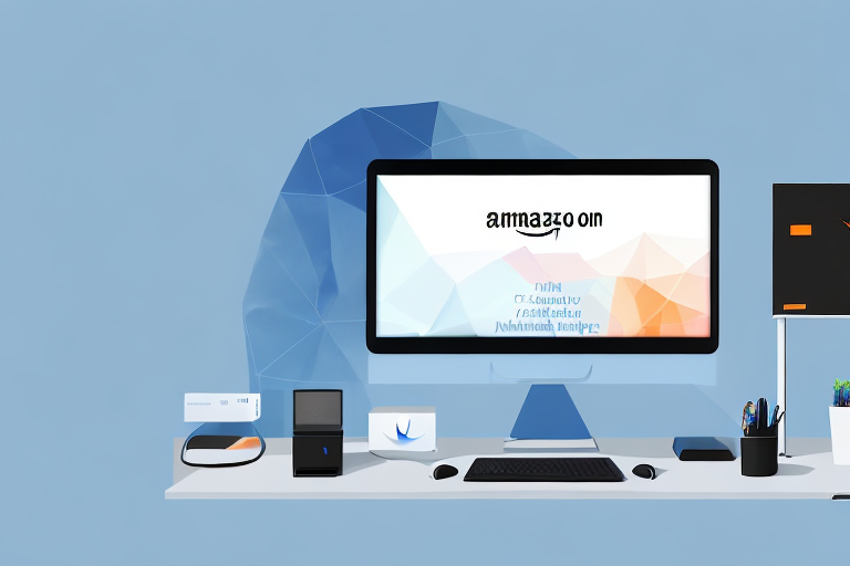 A desktop computer with amazon's website on the screen