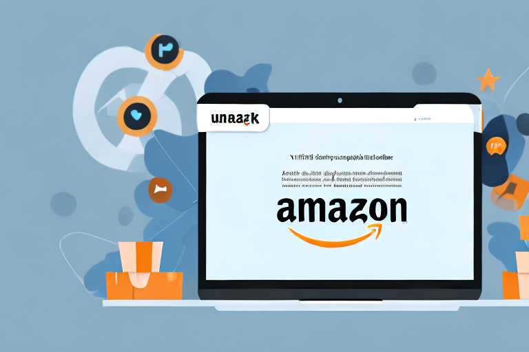 A computer screen showing the upwork platform with an amazon package on the side