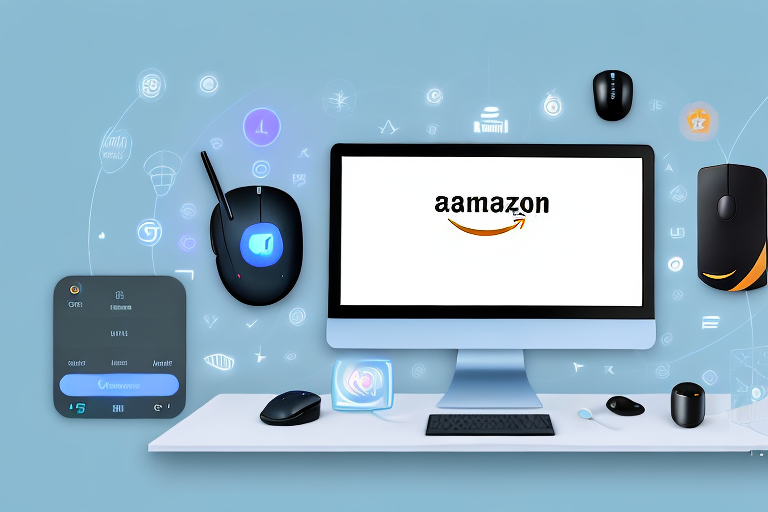 A computer screen displaying the amazon virtual assistant interface