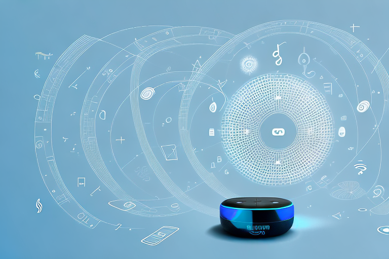 A sleek amazon echo device