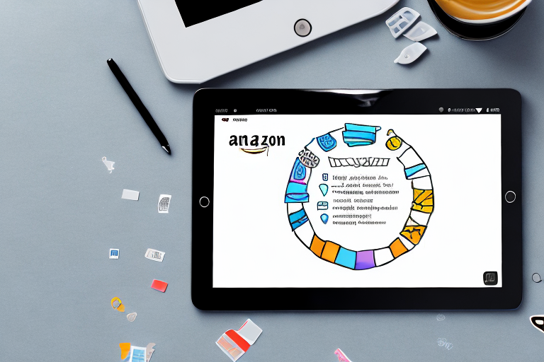 A digital tablet displaying a well-organized and engaging amazon product page