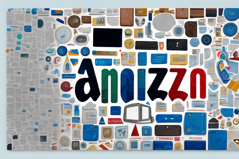 A large plus sign (+) made out of various amazon product packages