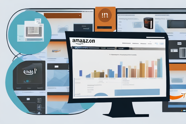 A computer screen displaying a detailed and organized amazon seller central dashboard