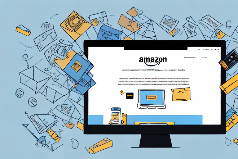 A computer screen showing the amazon webpage