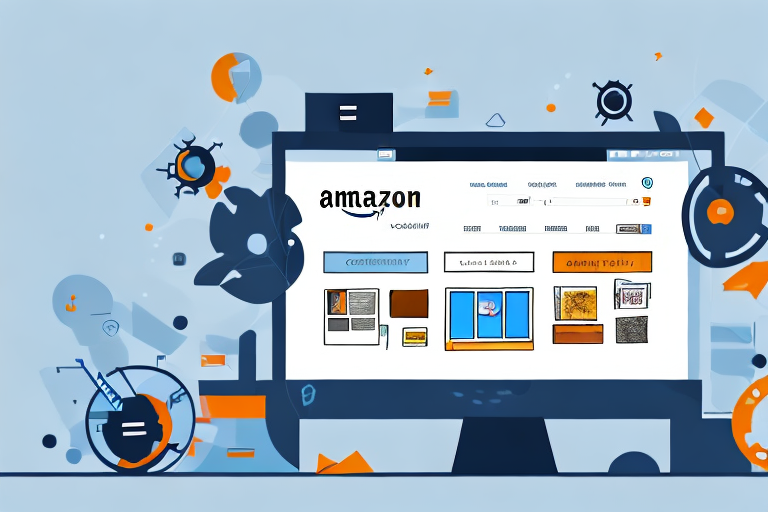 A computer screen displaying an amazon product page with enhanced