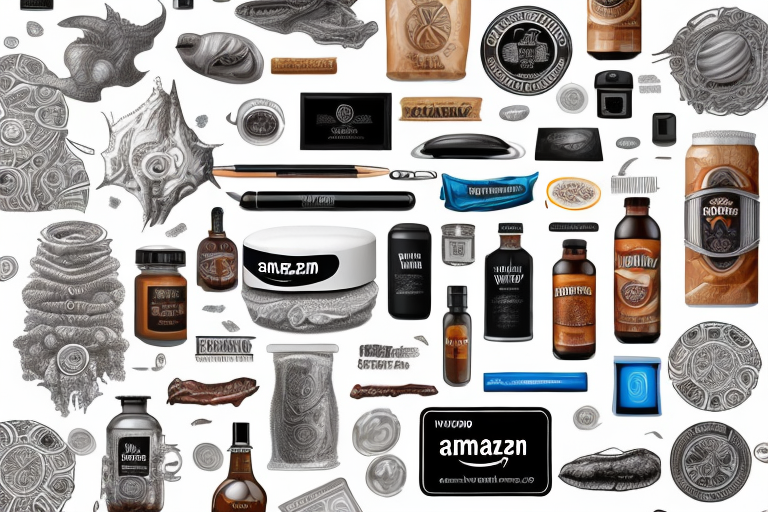 Various products displayed on an amazon listing