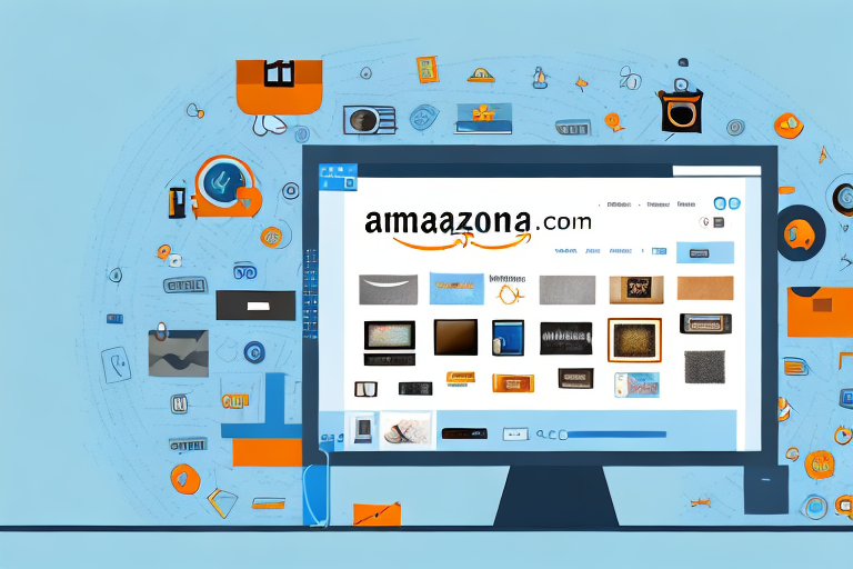 A computer screen displaying an amazon product page with high-quality images