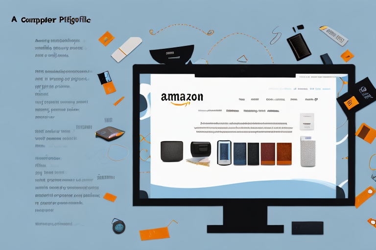 A computer screen displaying an amazon product page with highlighted premium a+ content features such as high-quality images