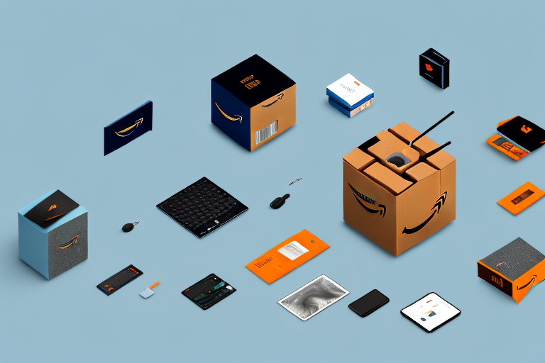 A 3d box with an amazon-like design