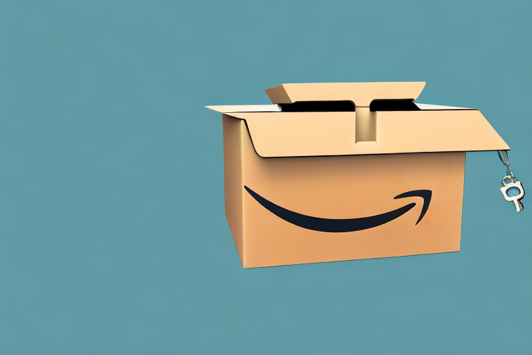 A dimmed amazon box being overshadowed by a large