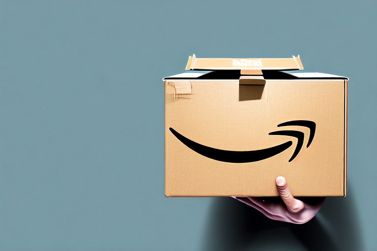 A symbolic representation of amazon's iconic delivery box