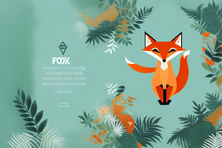 A clever-looking fox outwitting a large