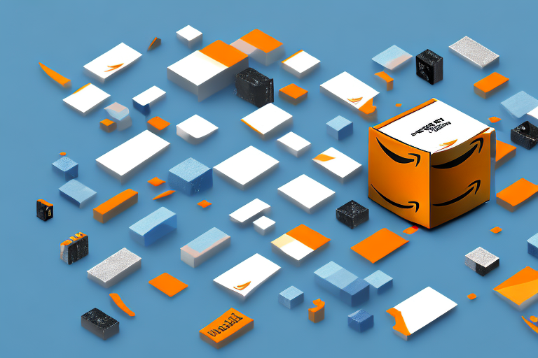 A 3d box with amazon-themed colors and design elements