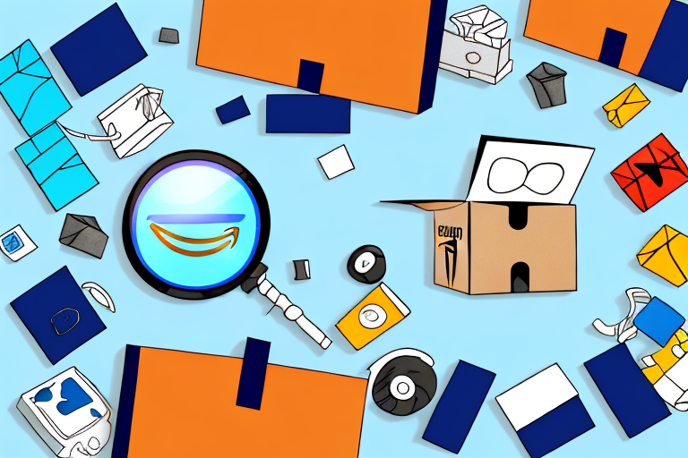 An open amazon box filled with various online shopping items