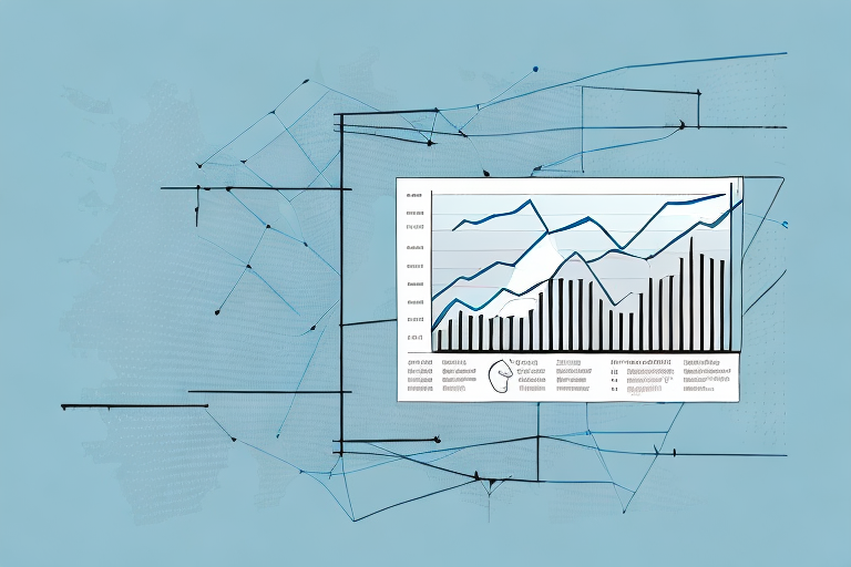 A rising graph superimposed on an amazon package