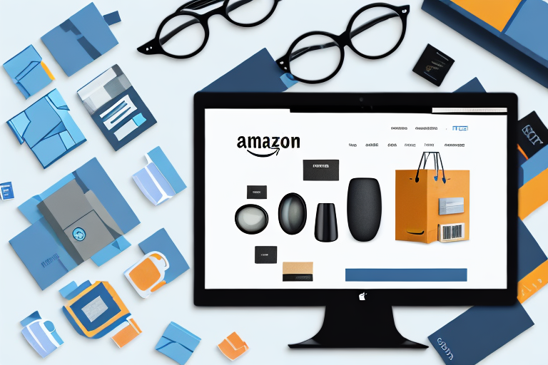 A computer screen displaying an amazon product page with a magnifying glass hovering over the bsr (best sellers rank) section