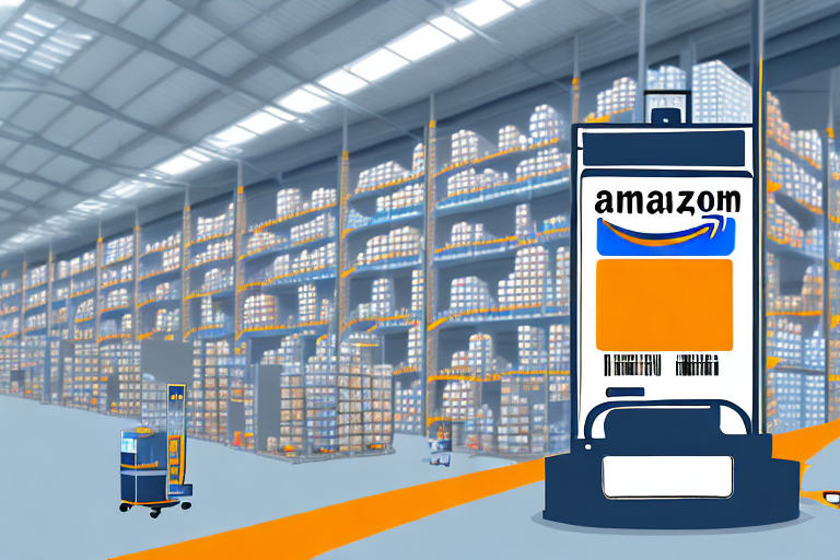 An amazon warehouse with various products