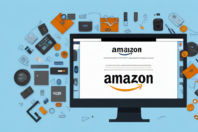 A computer screen displaying the amazon website with various product listings