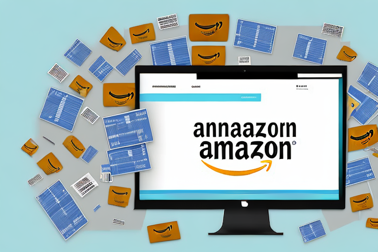 A computer screen showing the amazon website with an arrow pointing towards a submission button