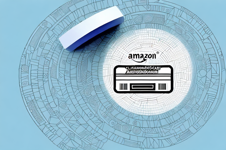 An amazon package with a barcode scanner highlighting the gtin code