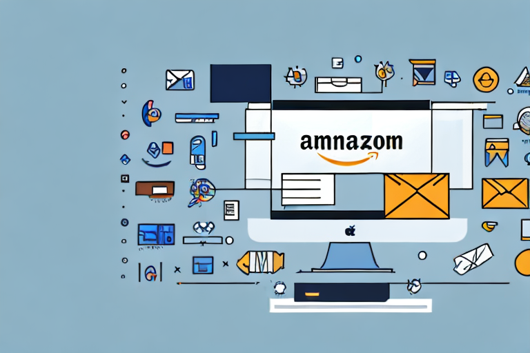 A computer screen displaying amazon's platform with various icons indicating the process of submitting a gtin exemption request