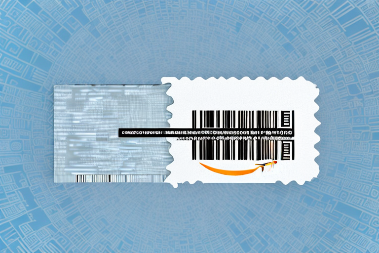 An amazon package with a barcode being erased