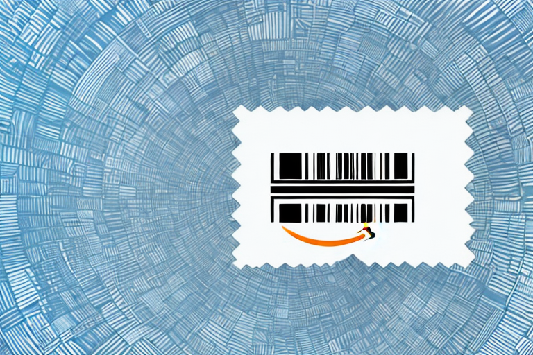 An amazon package with a barcode being erased or fading away