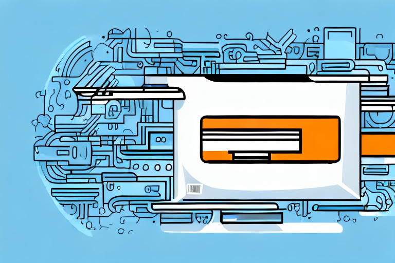 A computer generating a barcode