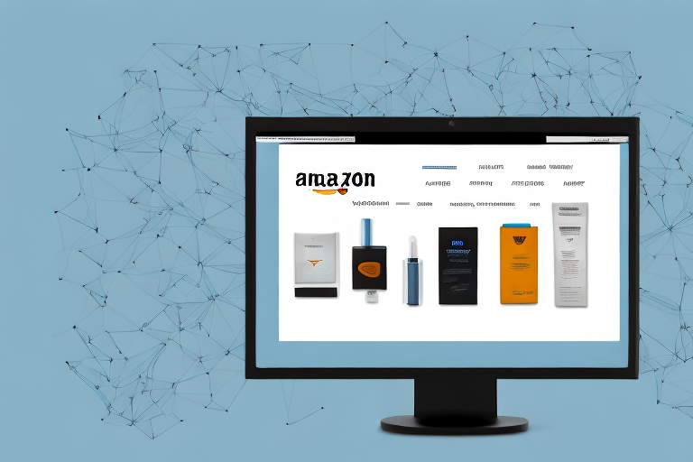 A computer screen displaying an amazon product page with a highlighted area indicating the asin section