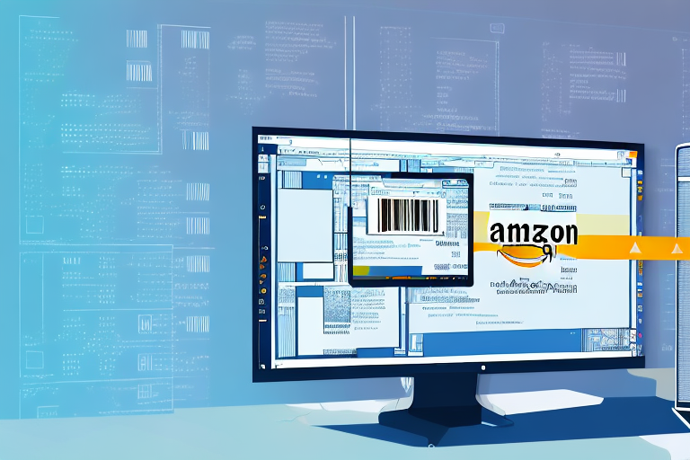 A computer screen displaying the amazon platform with different steps highlighted