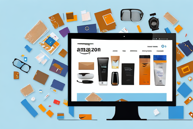 A computer screen displaying an amazon product page with various related items grouped together