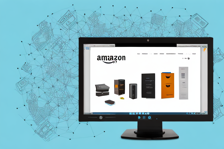 A computer screen displaying an amazon product page with a highlighted area indicating where the asin number is typically located